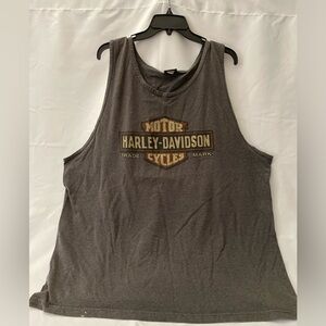 Vintage distressed, Harley Davidson men’s tank top size 3X